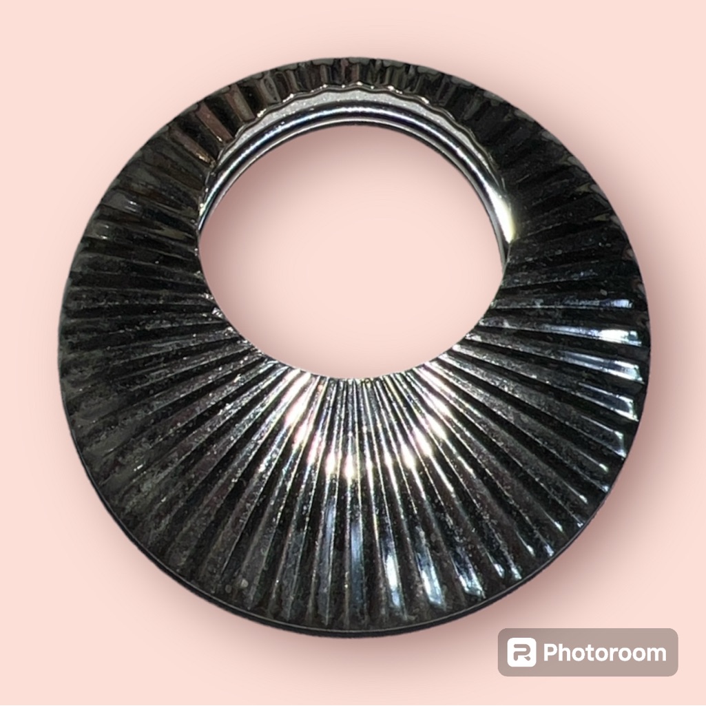 Vintage Jeri-Lou Scarf Clip Silver Tone Circle Statement